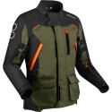 BERING motorcycle jacket CALGARY  winter mid-season man textile BTV875 - Black/Khaki/Orange