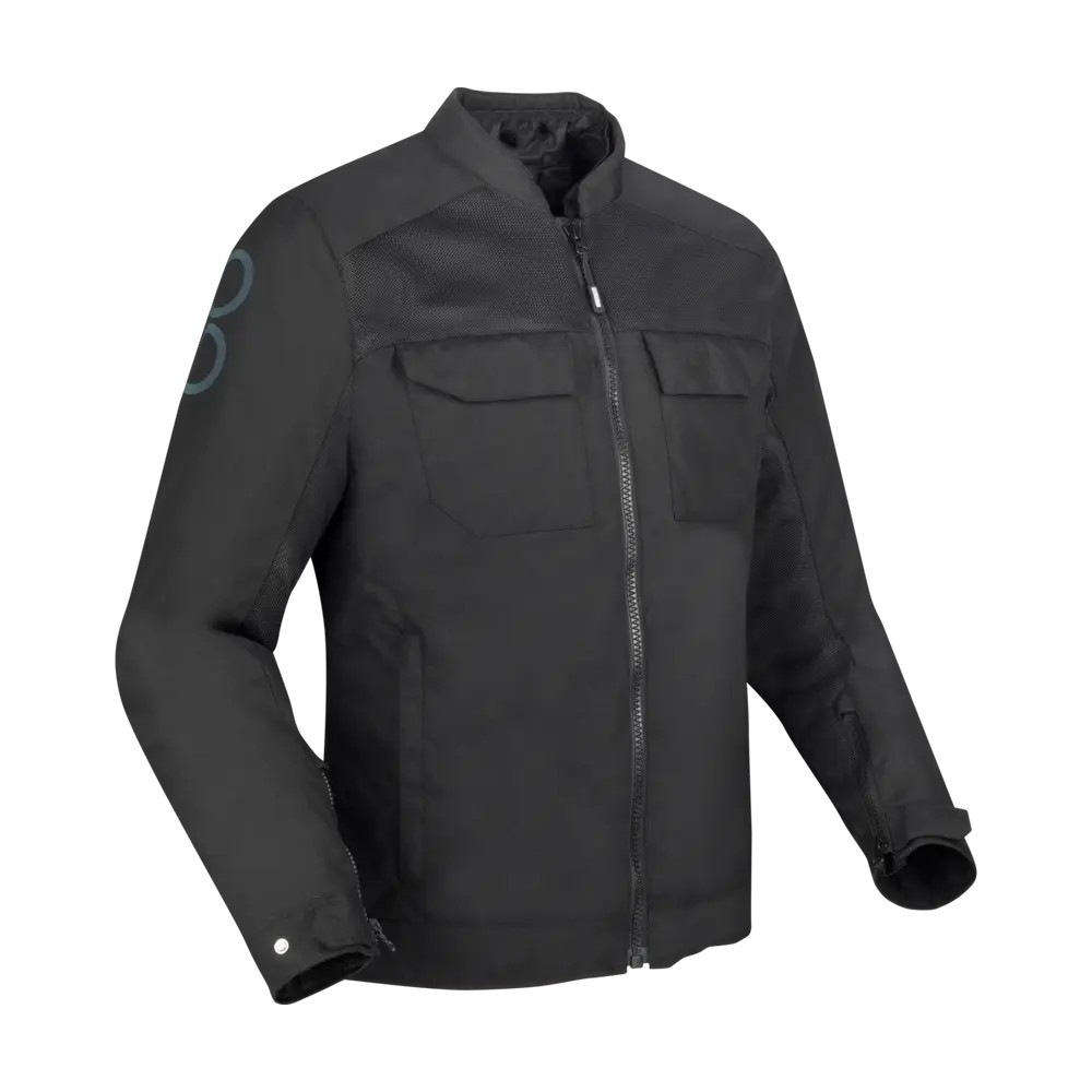 BERING motorcycle jacket CALGARY  all seasons man textile BTB1910 - Black