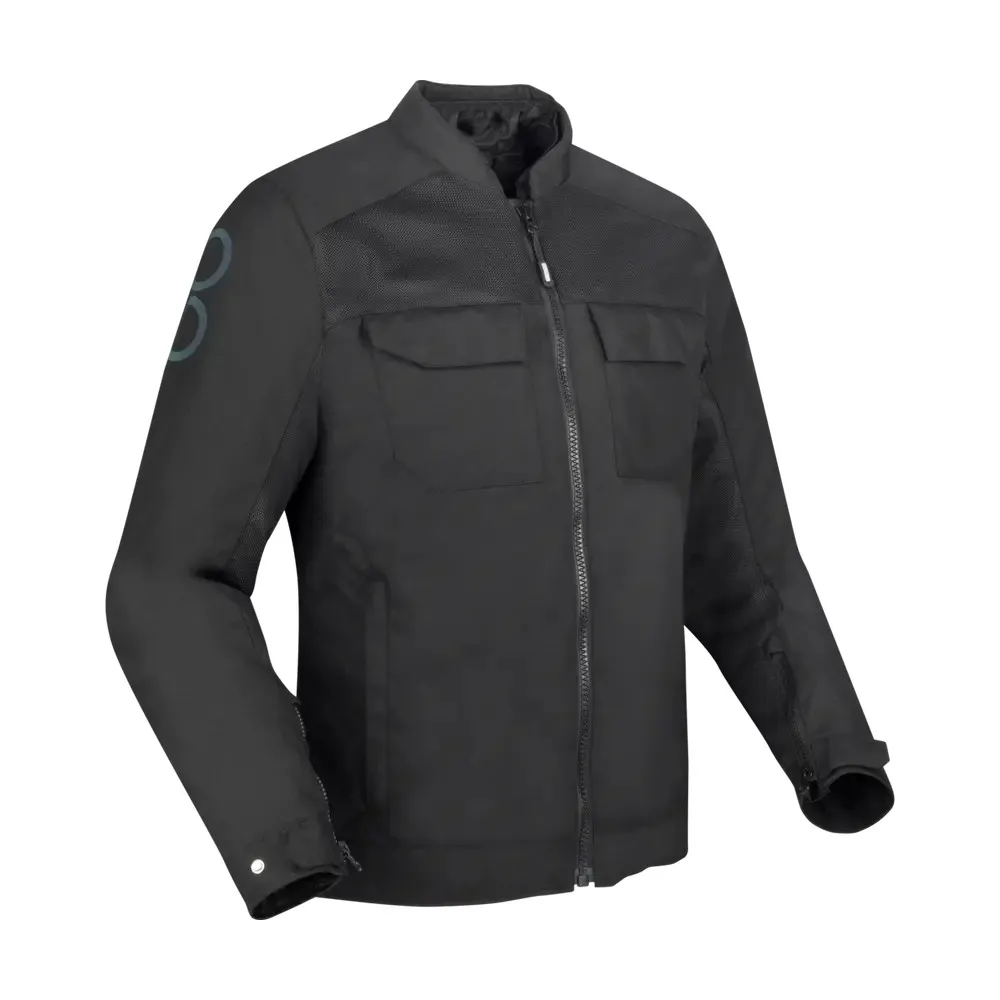 BERING motorcycle jacket CALGARY  all seasons man textile BTB1910 - Black