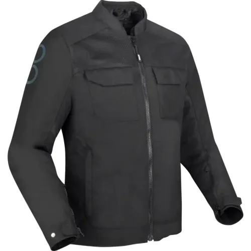 BERING motorcycle jacket CALGARY  all seasons man textile BTB1910 - Black