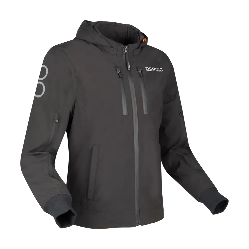 BERING motorcycle jacket KERBY summer  man textile BTB1880 - Black