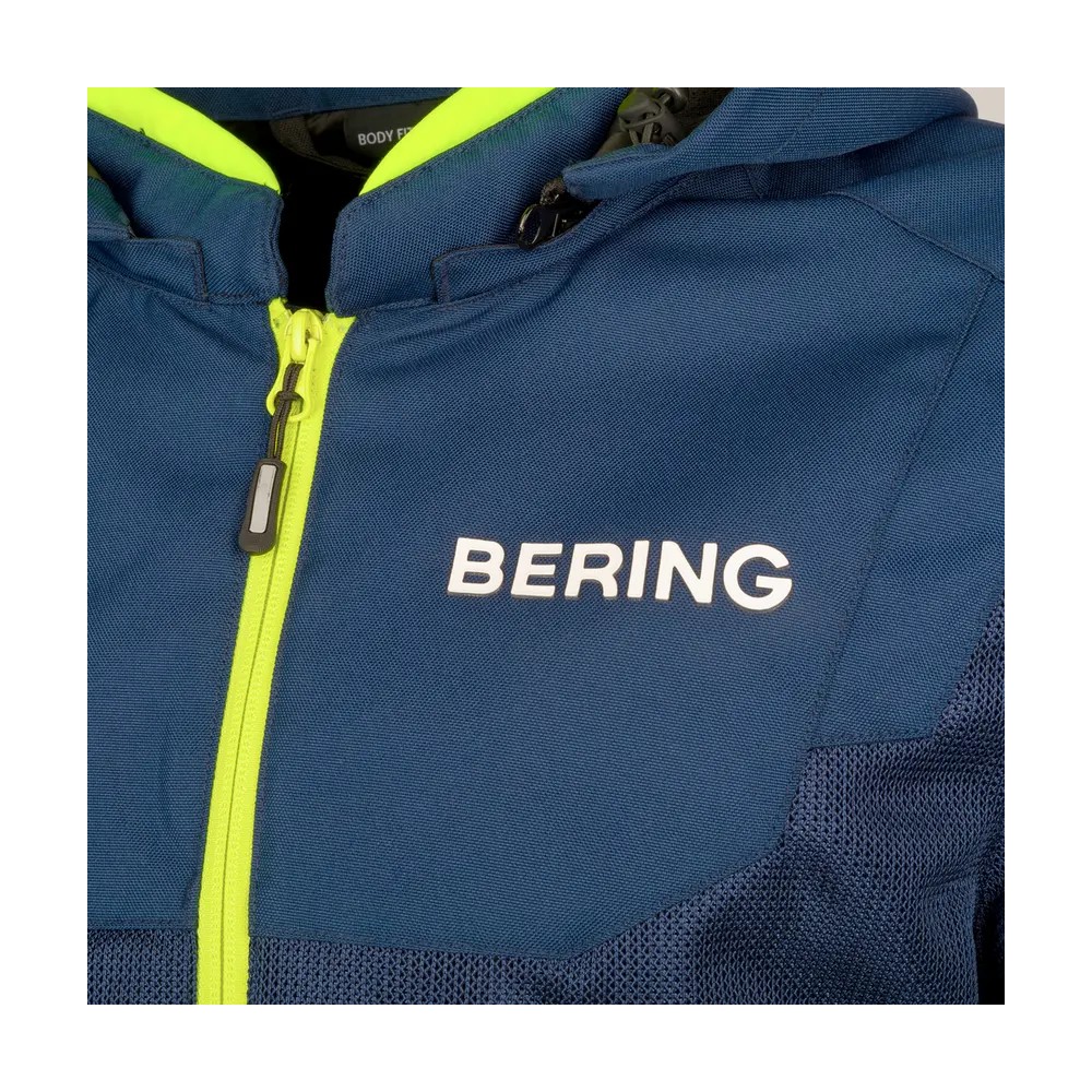 BERING veste moto PROFIL textile homme été BTB2041 - Noir/Rouge