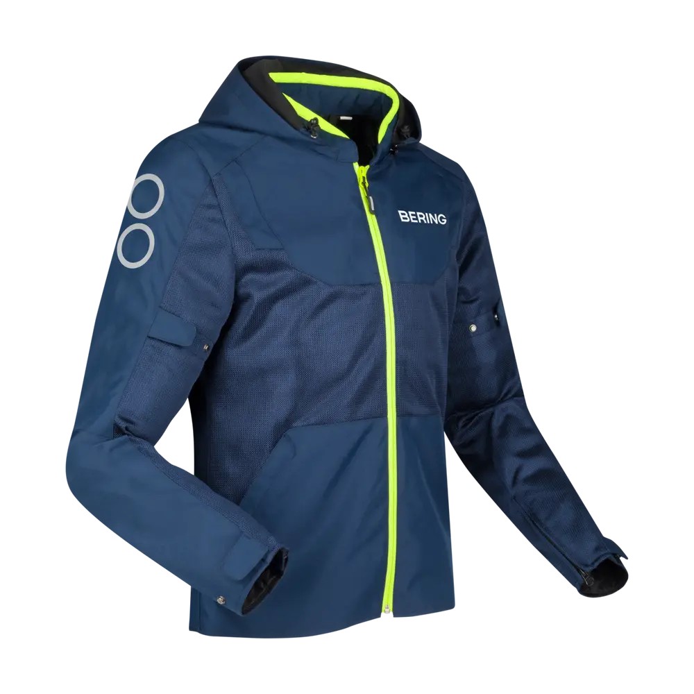 BERING veste moto PROFIL textile homme été BTB2041 - Noir/Rouge