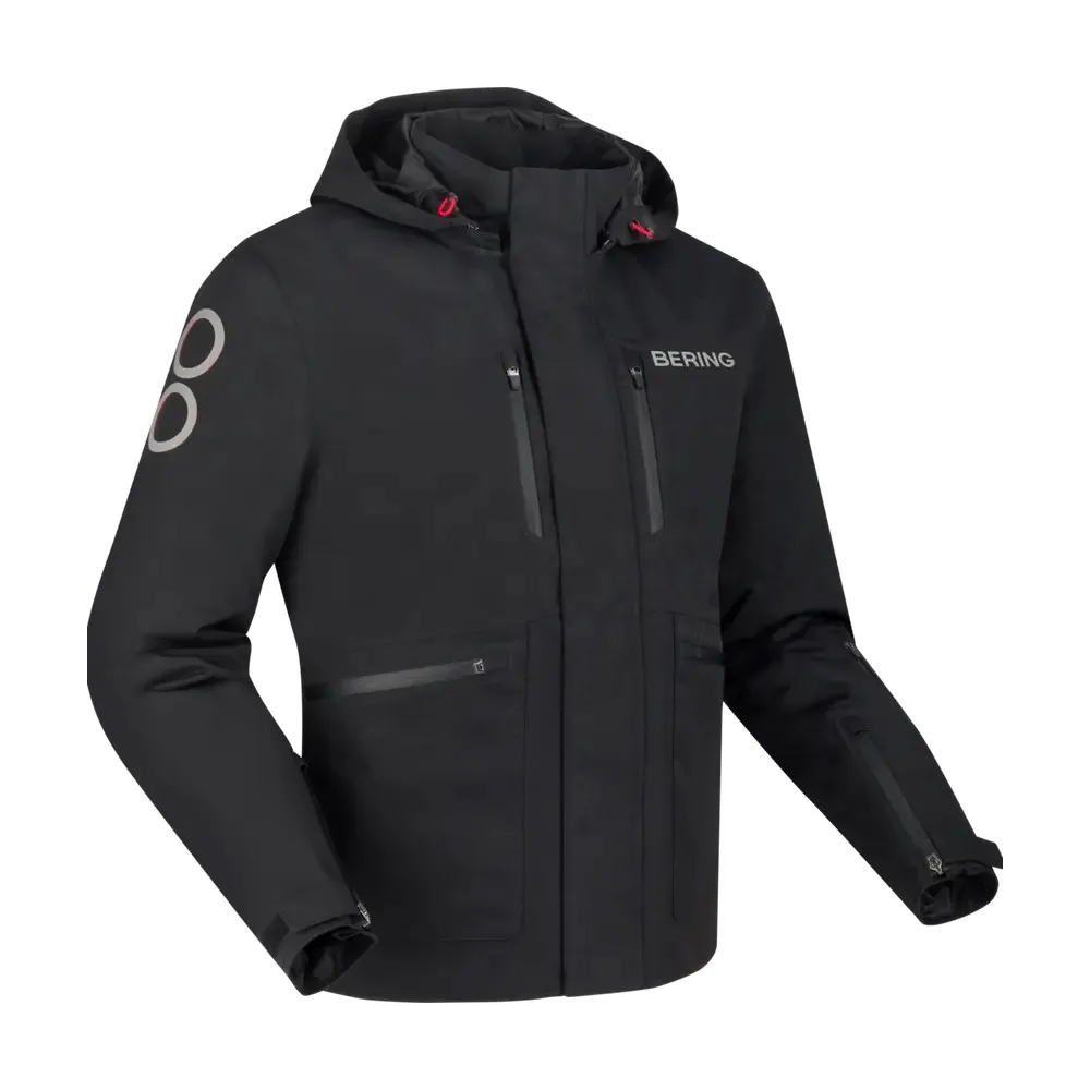 BERING motorcycle jacket BARSTOW winter mid-season man textile BTB2180- Black