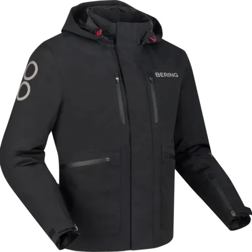 BERING motorcycle jacket BARSTOW winter mid-season man textile BTB2180- Black