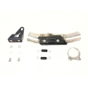 IXRACE HONDA TRANSALP 750 / 2025 pot d'échappement MK2B BLACK INOX AH6204SB - EURO5+