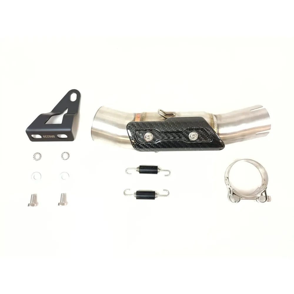 IXRACE HONDA TRANSALP 750 / 2025 pot d'échappement MK2B BLACK INOX AH6204SB - EURO5+