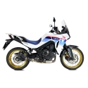 IXRACE HONDA TRANSALP 750 / 2025 pot d'échappement MK2B BLACK INOX AH6204SB - EURO5+