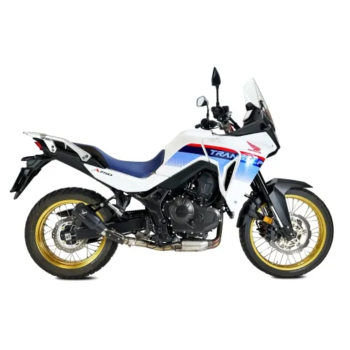 IXRACE HONDA TRANSALP 750 / 2025 MK2B INOX silencer MK2B BLACK AK7242SB - EURO5+