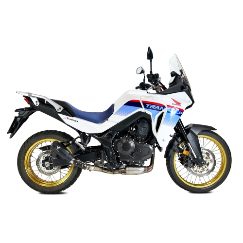 IXRACE HONDA TRANSALP 750 / 2025 pot d'échappement MK2B BLACK INOX AH6204SB - EURO5+