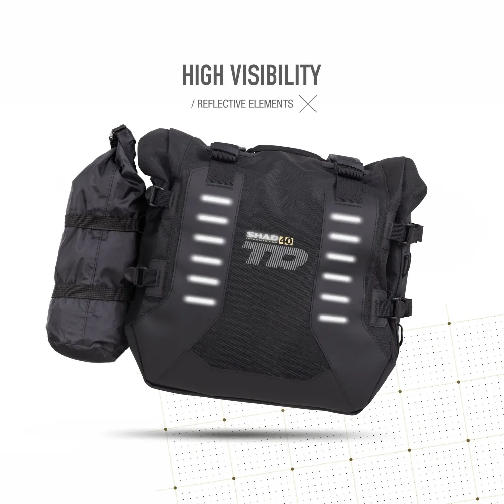 SHAD TERRA saddlebags TR40 TERRA ADVENTURE 32L attachment 4P / 3P - X0TR402
