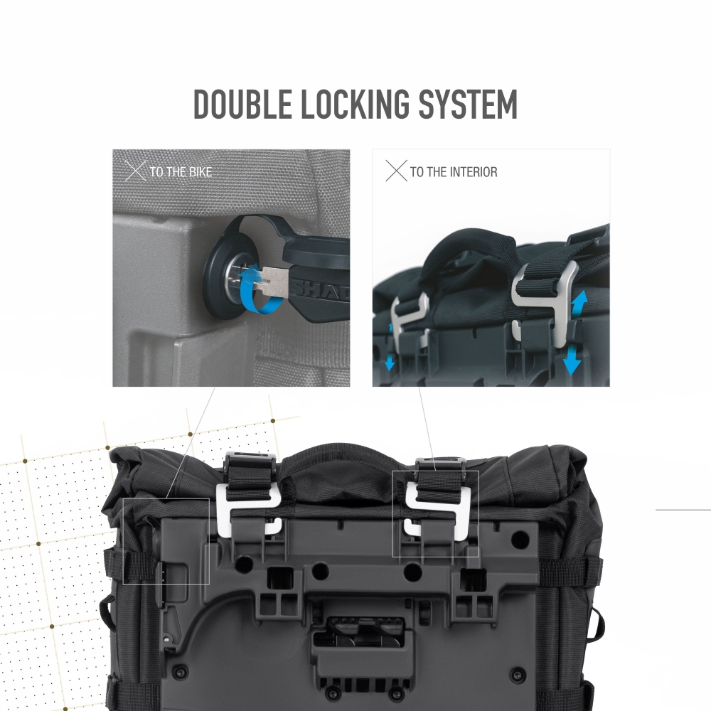SHAD TERRA saddlebags TR40 TERRA ADVENTURE 32L attachment 4P / 3P - X0TR402