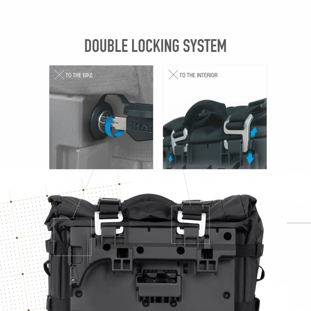 SHAD TERRA saddlebags TR40 TERRA ADVENTURE 32L attachment 4P / 3P - X0TR402