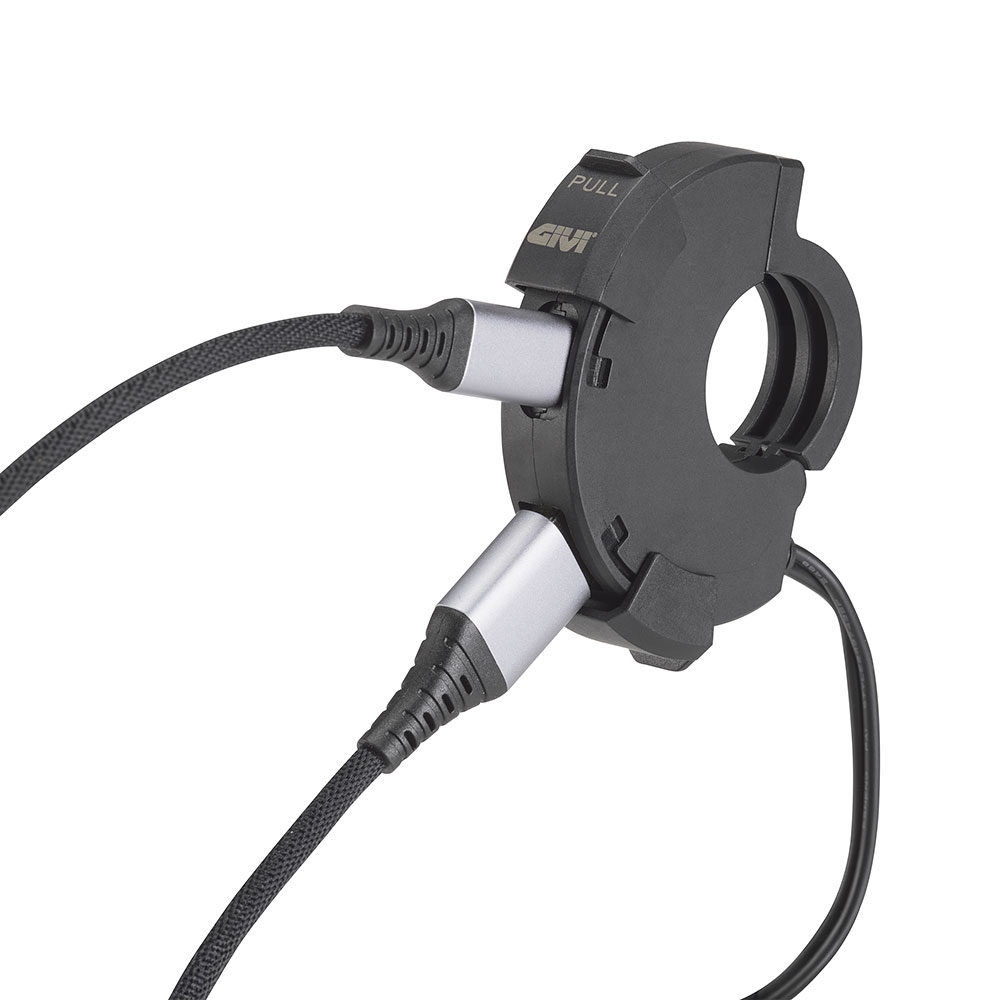 GIVI USB and USB-C handlebar socket for motorcycles UNIVERSAL - S120