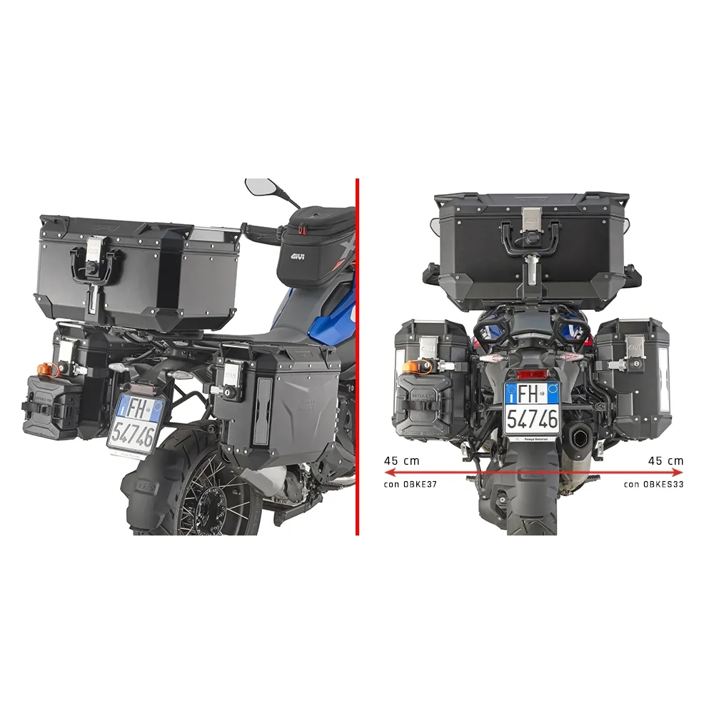 GIVI support PL ONE-FIT valises latérales MONOKEY CAM-SIDE BMW R 1300 GS / 2024 2025- PLOS5143CAM