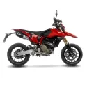 LEOVINCE DUCATI HYPERMOTARD 698 / 2024 2025 LV PRO INOX BLACK double pot d'échappement NON HOM - 14458BU