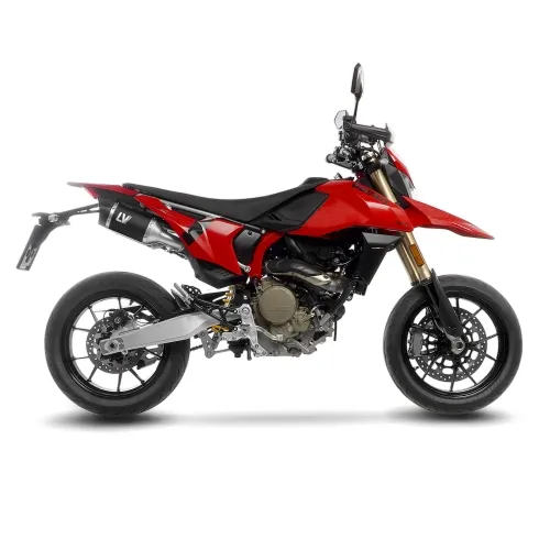 LEOVINCE DUCATI HYPERMOTARD 698 / 2024 2025 LV PRO INOX BLACK double pot d'échappement NON HOM - 14458BU