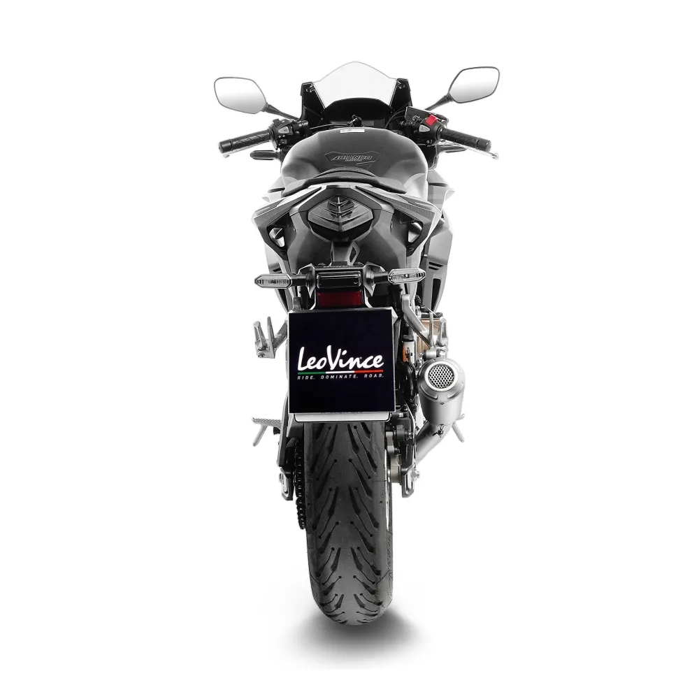 LEOVINCE HONDA CB 500 / NX / F / HORNET / 2019 2025 LV-10 INOX silencer exhaust NOT APP - 15236NU