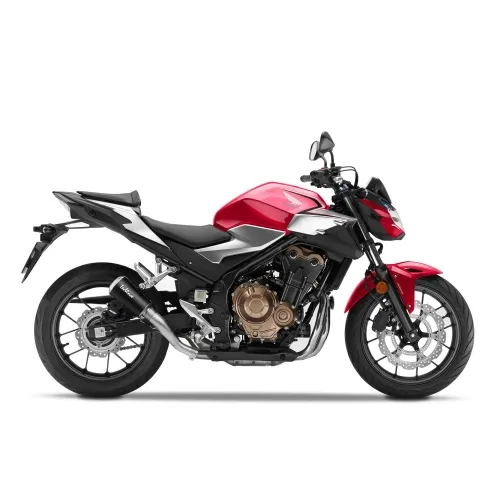 LEOVINCE HONDA CB 500 / NX / F / HORNET / 2019 2025 LV-10 INOX BLACK pot échappement NON HOM - 15236BNU