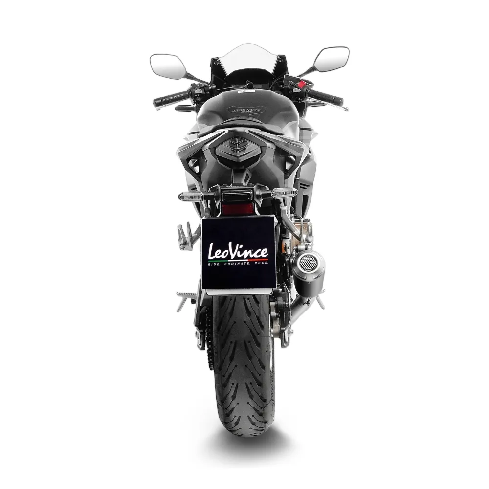 LEOVINCE HONDA CB 500 / NX / F / HORNET / 2019 2025  LV-10 INOX BLACK silencer exhaust NOT APP - 15236BNU