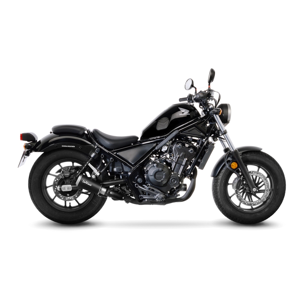 LEOVINCE HONDA CMX 300 REBEL / 500 / 2017 2024 LV-10 INOX BLACK silencer exhaust NOT APP - 15224BU