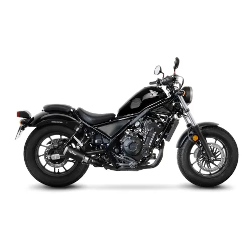 LEOVINCE HONDA CMX 300 REBEL / 500 / 2017 2024 LV-10 INOX BLACK pot échappement NON HOM - 15224BU