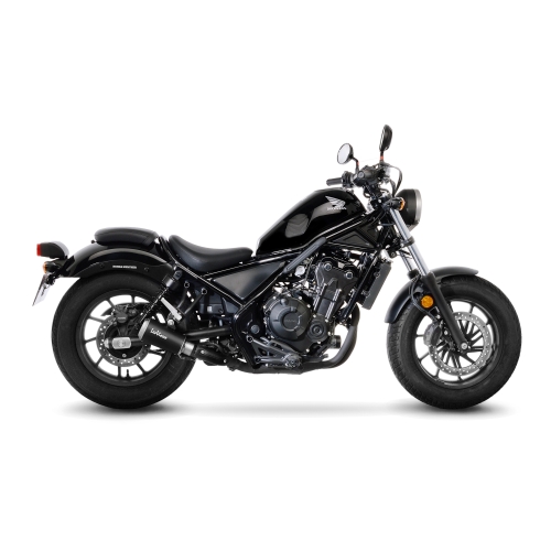 LEOVINCE HONDA CMX 300 REBEL / 500 / 2017 2024 LV-10 INOX BLACK silencer exhaust NOT APP - 15224BU