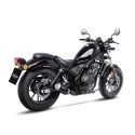 LEOVINCE HONDA CMX 300 REBEL / 500 / 2017 2024 LV-10 INOX BLACK pot échappement NON HOM - 15224BU