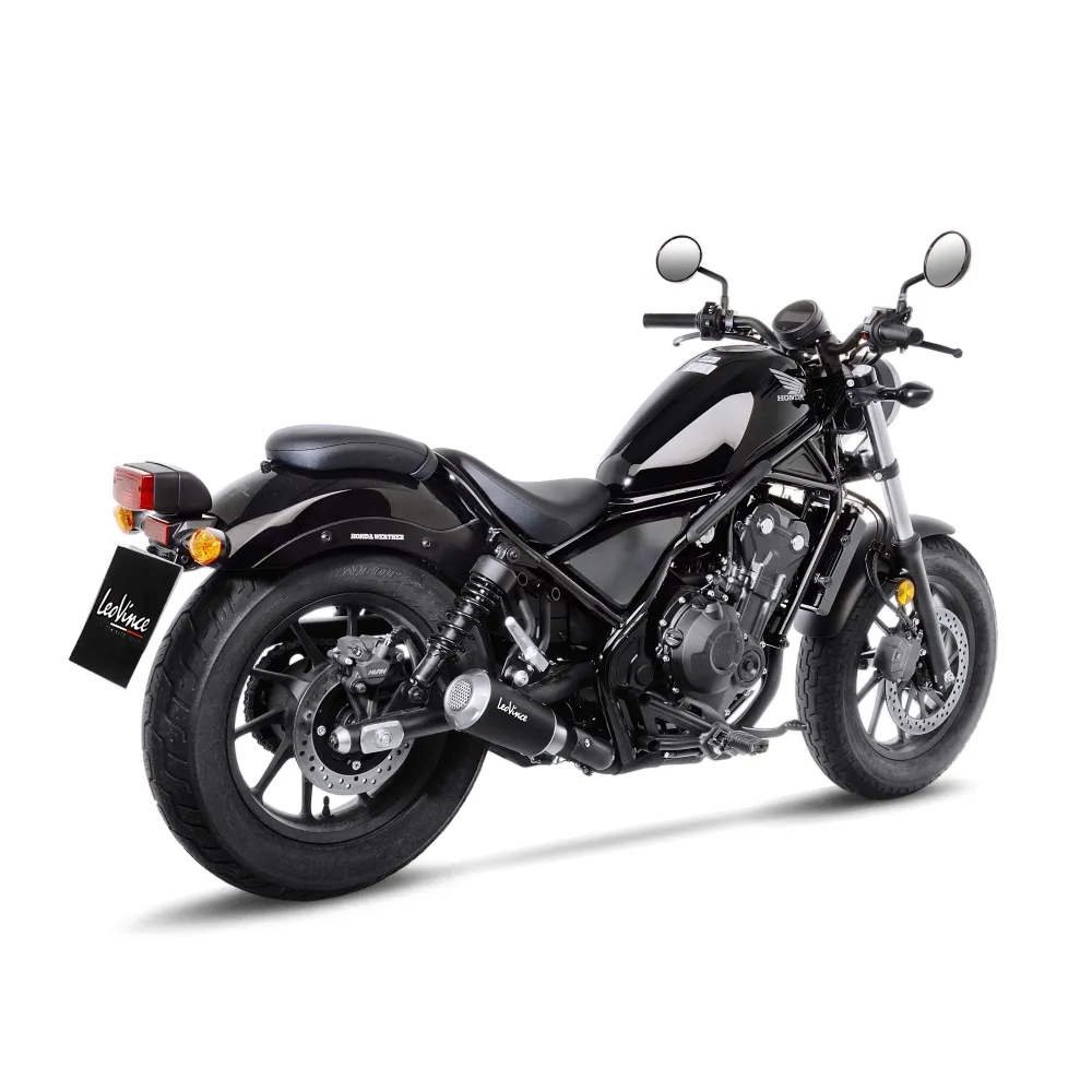 LEOVINCE HONDA CMX 300 REBEL / 500 / 2017 2024 LV-10 INOX BLACK silencer exhaust NOT APP - 15224BU