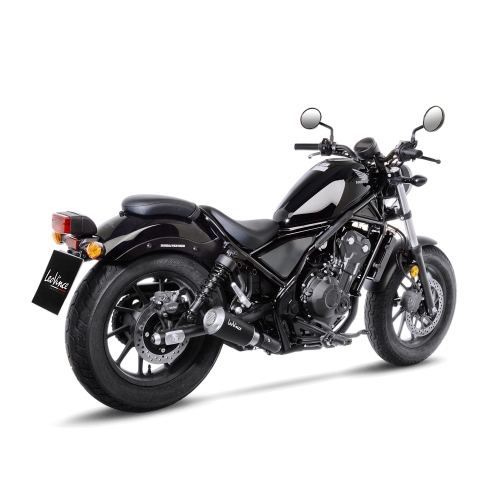 LEOVINCE HONDA CMX 300 REBEL / 500 / 2017 2024 LV-10 INOX BLACK pot échappement NON HOM - 15224BU