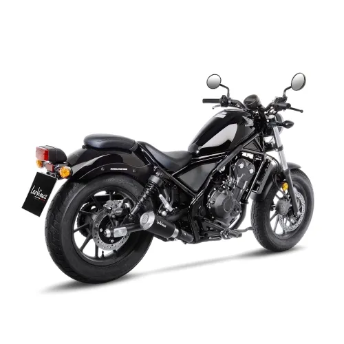 LEOVINCE HONDA CMX 300 REBEL / 500 / 2017 2024 LV-10 INOX BLACK pot échappement NON HOM - 15224BU
