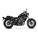 LEOVINCE HONDA CMX 300 REBEL / 500 / 2017 2025 LV-10 INOX FULL BLACK pot échappement NON HOM - 15224FBU