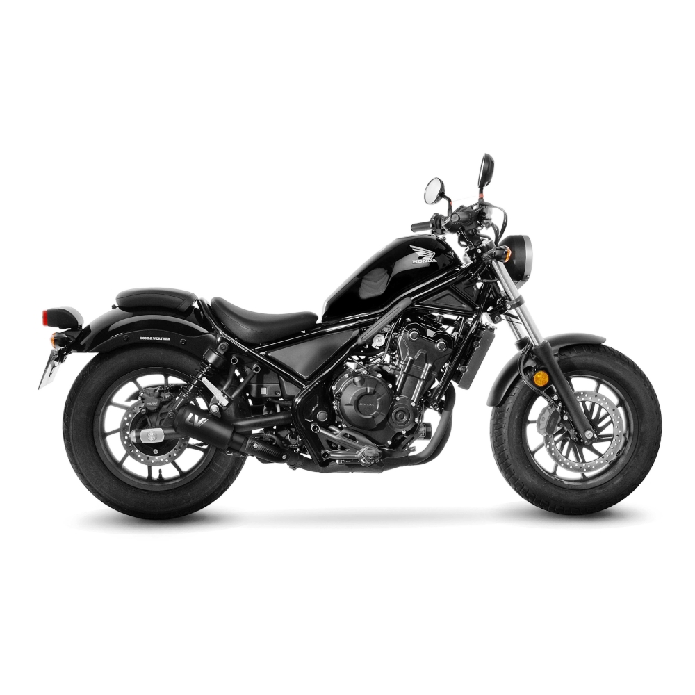 LEOVINCE HONDA CMX 300 REBEL / 500 / 2017 2025 LV-10 INOX FULL BLACK silencer exhaust NOT APP - 15224FBU
