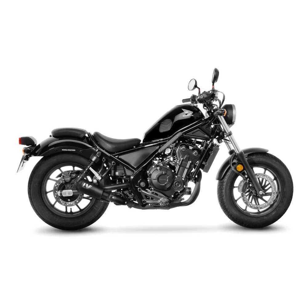 LEOVINCE HONDA CMX 300 REBEL / 500 / 2017 2025 LV-10 INOX FULL BLACK silencer exhaust NOT APP - 15224FBU