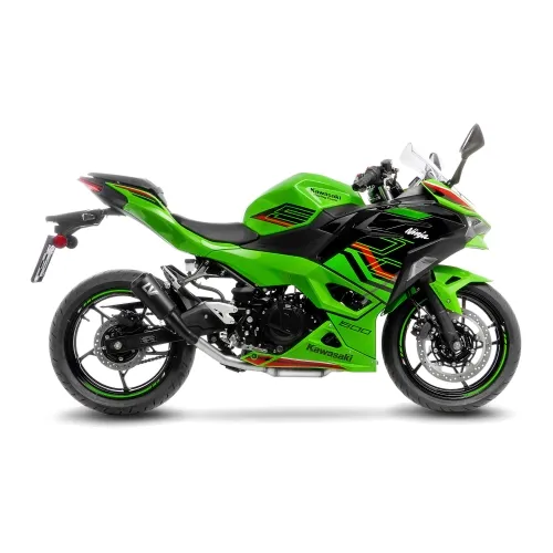 LEOVINCE KAWASAKI Z 500 / 400 / NINJA / 2018 2025 LV-10 INOX FULL BLACK pot échappement NON HOM - 15218FBU