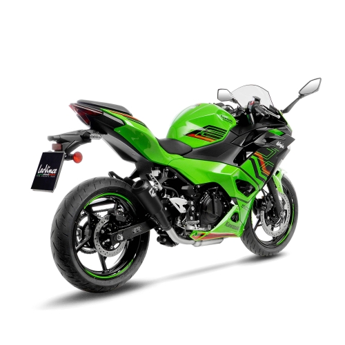 LEOVINCE KAWASAKI Z 500 / 400 / NINJA / 2018 2025 LV-10 INOX FULL BLACK pot échappement NON HOM - 15218FBU