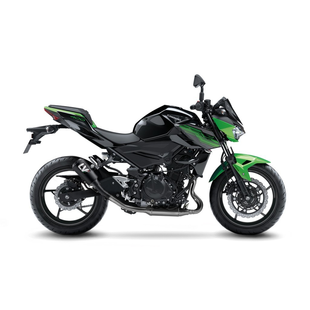 LEOVINCE KAWASAKI Z 500 / 400 / NINJA / 2018 2025 LV-10 INOX FULL BLACK pot échappement NON HOM - 15218FBU