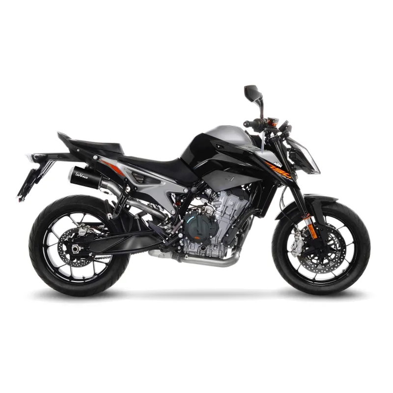 LEOVINCE KTM 790 DUKE / 890 / 2018 2023 LV-10 INOX BLACK DUAL silencer exhaust NOT APP - 15228BU