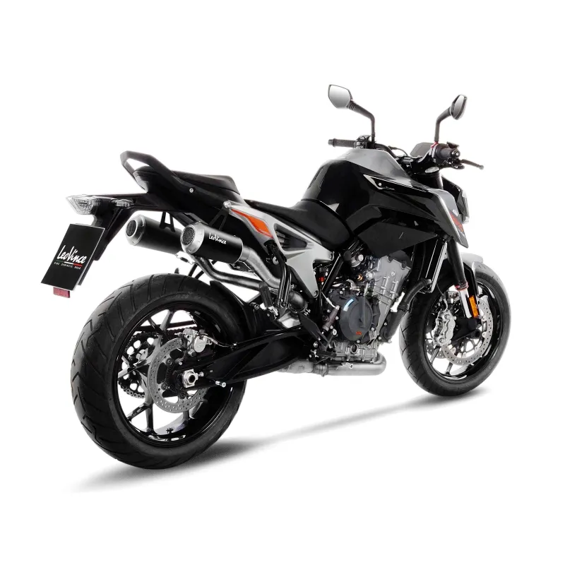 LEOVINCE KTM 790 DUKE / 890 / 2018 2023 LV-10 INOX BLACK DOUBLE pot échappement NON HOM - 15228BU