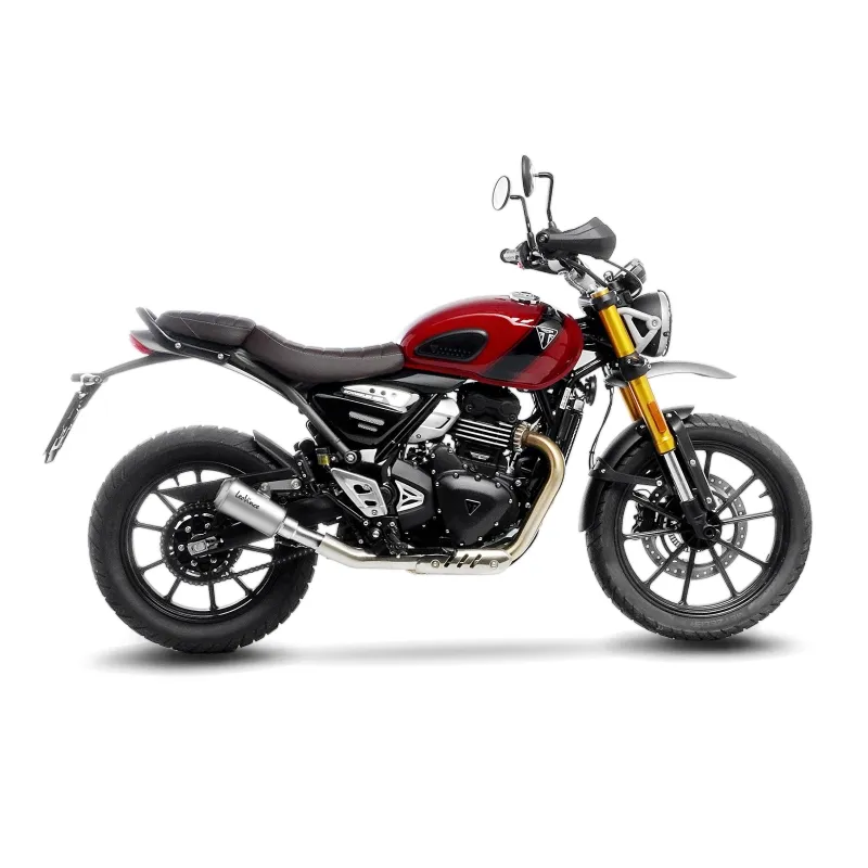 LEOVINCE TRIUMPH SPEED 400 / SCRAMBLER / 2024 2025 LV-10 INOX silencer exhaust NOT APP - 15268U