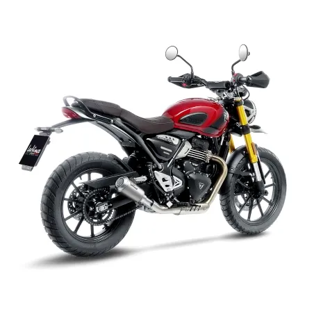 LEOVINCE TRIUMPH SPEED 400 / SCRAMBLER / 2024 2025 LV-10 INOX silencer exhaust NOT APP - 15268U