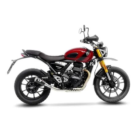 LEOVINCE TRIUMPH SPEED 400 / SCRAMBLER / 2024 2025 LV-10 CARBON silencer exhaust NOT APP -15218CU