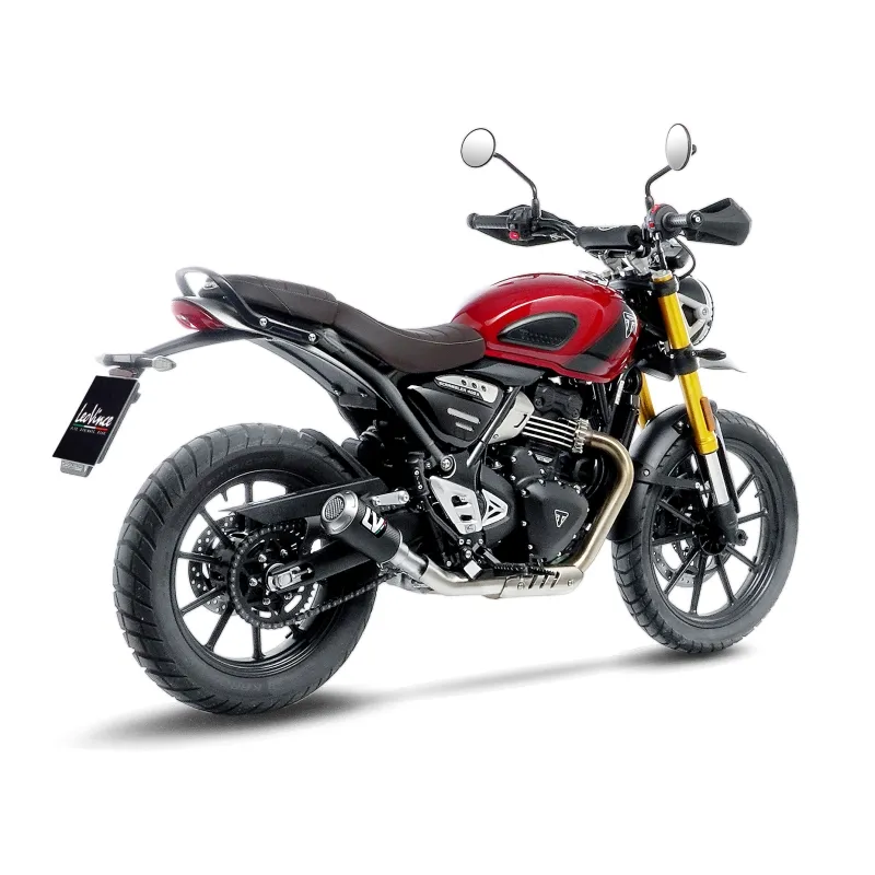 LEOVINCE TRIUMPH SPEED 400 / SCRAMBLER / 2024 2025 LV-10 CARBON silencer exhaust NOT APP -15218CU