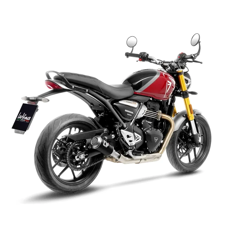LEOVINCE TRIUMPH SPEED 400 / SCRAMBLER / 2024 2025 LV-10 CARBONE pot échappement NON HOM - 15218CU