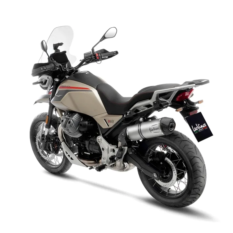 LEOVINCE GUZZI V85 TT / 2019 2025 LV ONE EVO INOX silencer exhaust EURO5+ - 14454E
