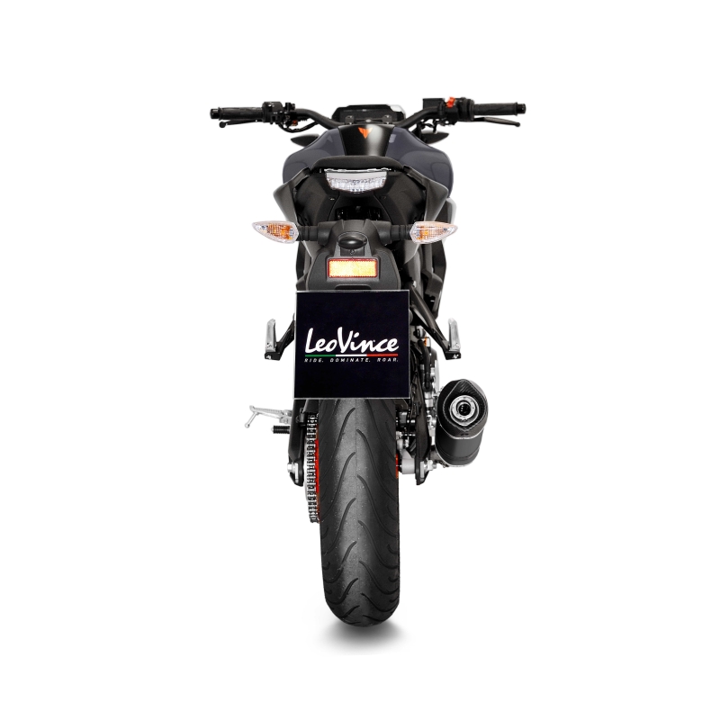 LEOVINCE YAMAHA MT-125 / XSR / YZF-R / 2021 2025 LV ONE EVO INOX BLACK ligne complète NON HOM - 14456EBU