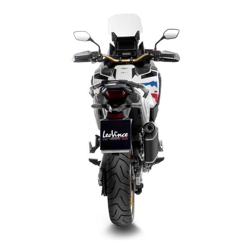 LEOVINCE HONDA CRF 1100 L AFRICA TWIN / ADV / 2024 2025 LV-14 R INOX BLACK pot d'échappement EURO5+ - 15616B
