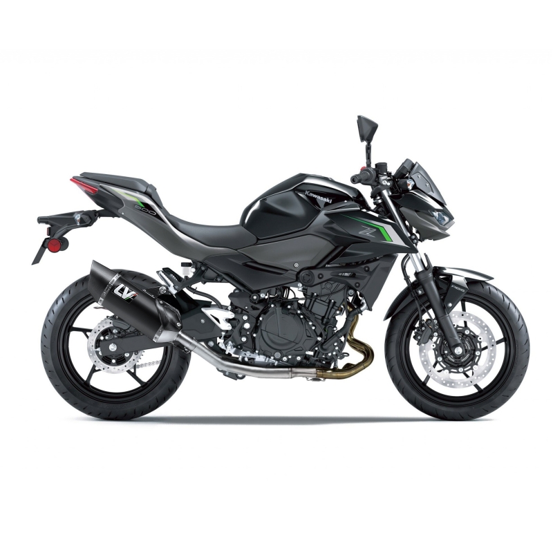 LEOVINCE KAWASAKI NINJA 400 / 500 / Z 400 / 500 / SE / 2018 2025 LV-14 R INOX BLACK exhaust  EURO5+ - 15607B