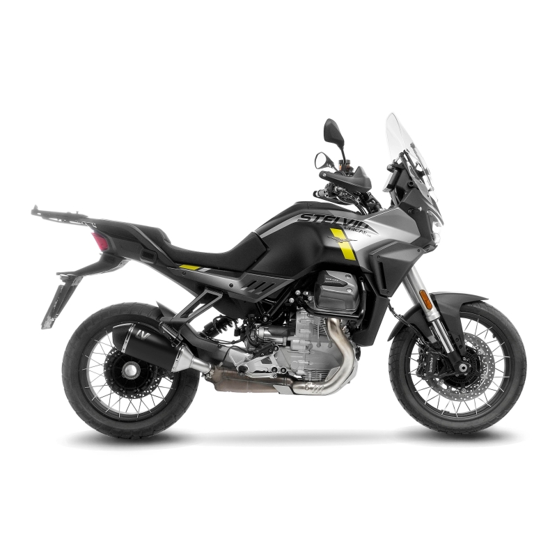 LEOVINCE MOTO GUZZI STELVIO / 2024 2025 LV-14 R INOX BLACK exhaust  EURO5+ - 15607B
