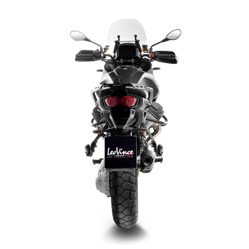 LEOVINCE MOTO GUZZI STELVIO / 2024 2025 LV-14 R INOX BLACK exhaust  EURO5+ - 15607B